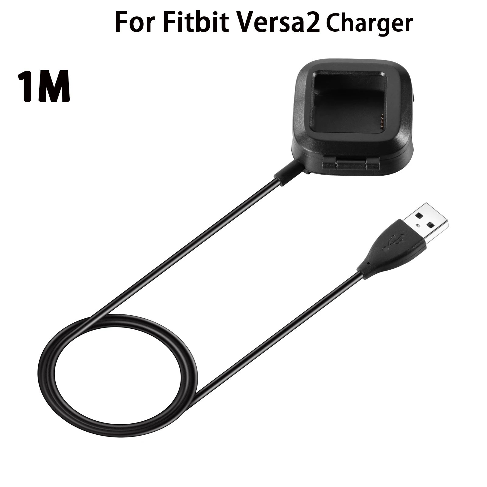 For Fitbit Versa2 Сменное USB зарядное устройство для Fitbit зарядки смарт-браслет usb зарядный кабель для fitbit versa, ремешок 2/versa браслет адаптер - Цвет: For Fitbit Versa2