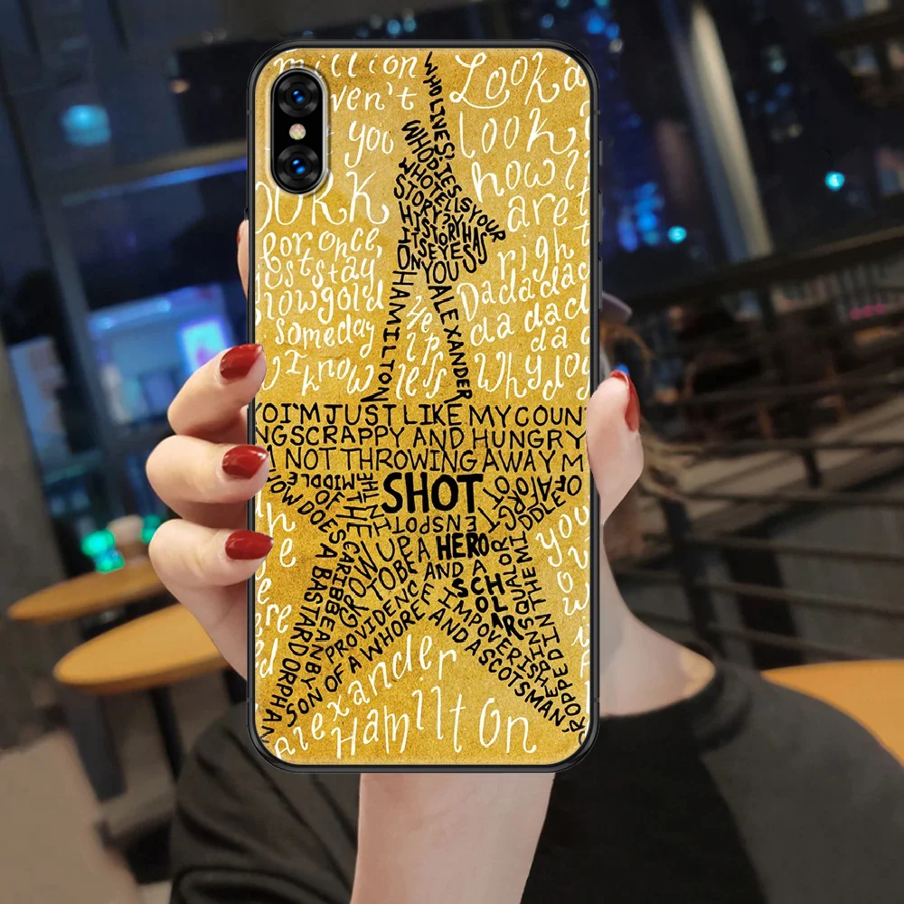 Чехол для телефона с музыкальными мотивами Гамильтона корпус корпуса iphone 5 5s se 2 6