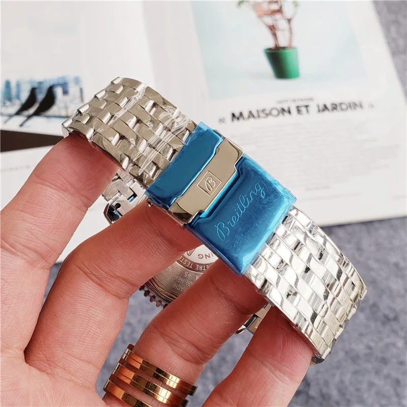 

Breitling new watch men's skeleton automatic mechanical AAA watch gold skeleton retro men's women watch men's watch 12