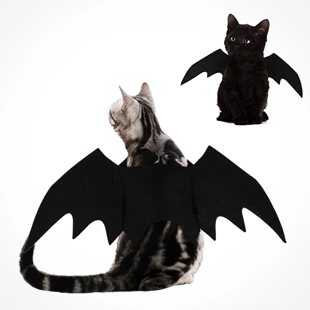 

Halloween Props Bat Wings For Pet Dog Cat Costumes Christmas Cosplay Clothing Small Bell Funny Xmas Dress Up Pet Accessories