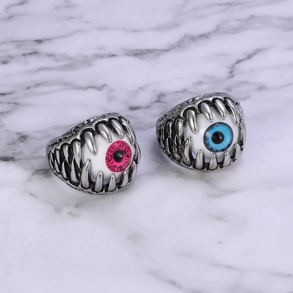 Мужское кольцо с головой волка ZS готическое в стиле панк рок кубическим