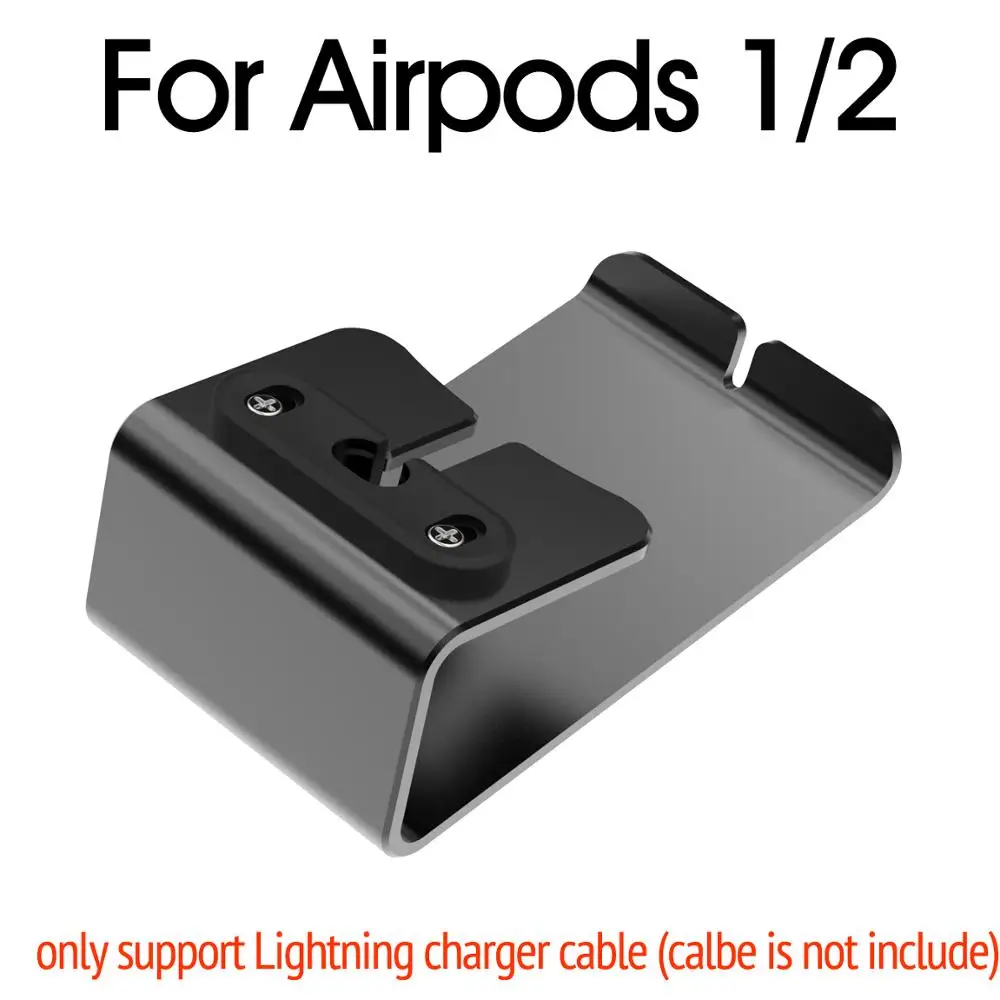 Gray ForAirpods12 Подставка для airpods настольное зарядное устройство док-станция планшет Мобильная поддержка держатель телефона стол для iPhone 567 i7 i10 TWS зарядная станция - Цвет: Gray ForAirpods12