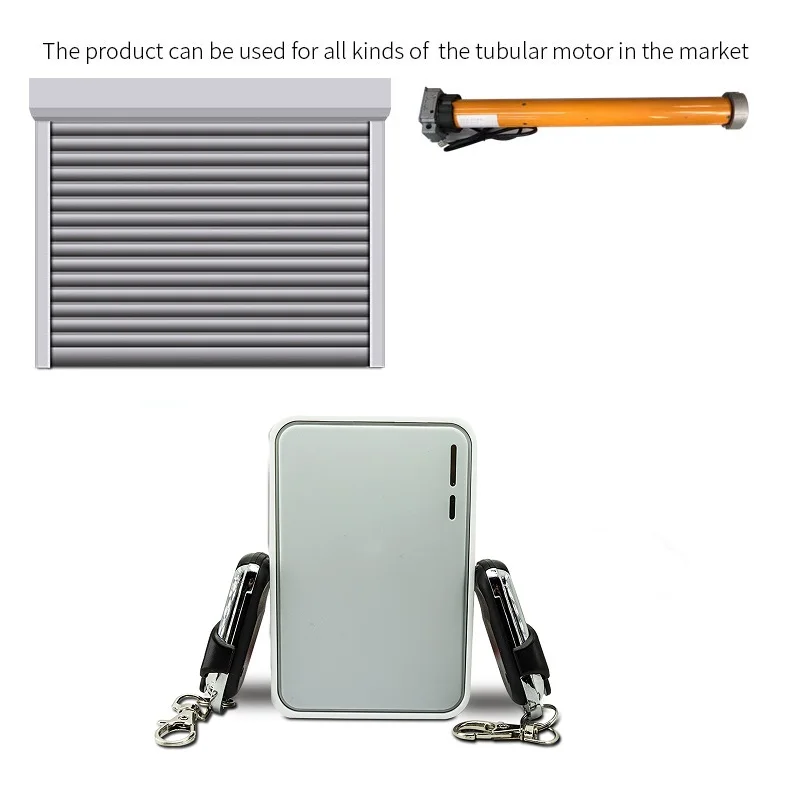 Рулонный трубчатый моторный контроллер беспроводной двери гаража Электрический