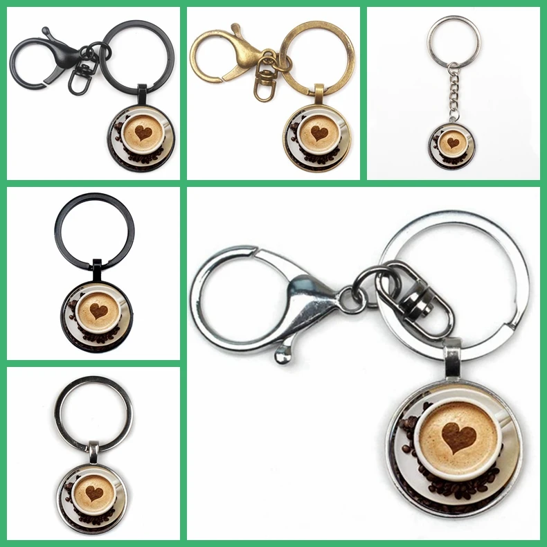 Новинка 2019 модная подвеска для капучино в форме сердца кофейного горячего