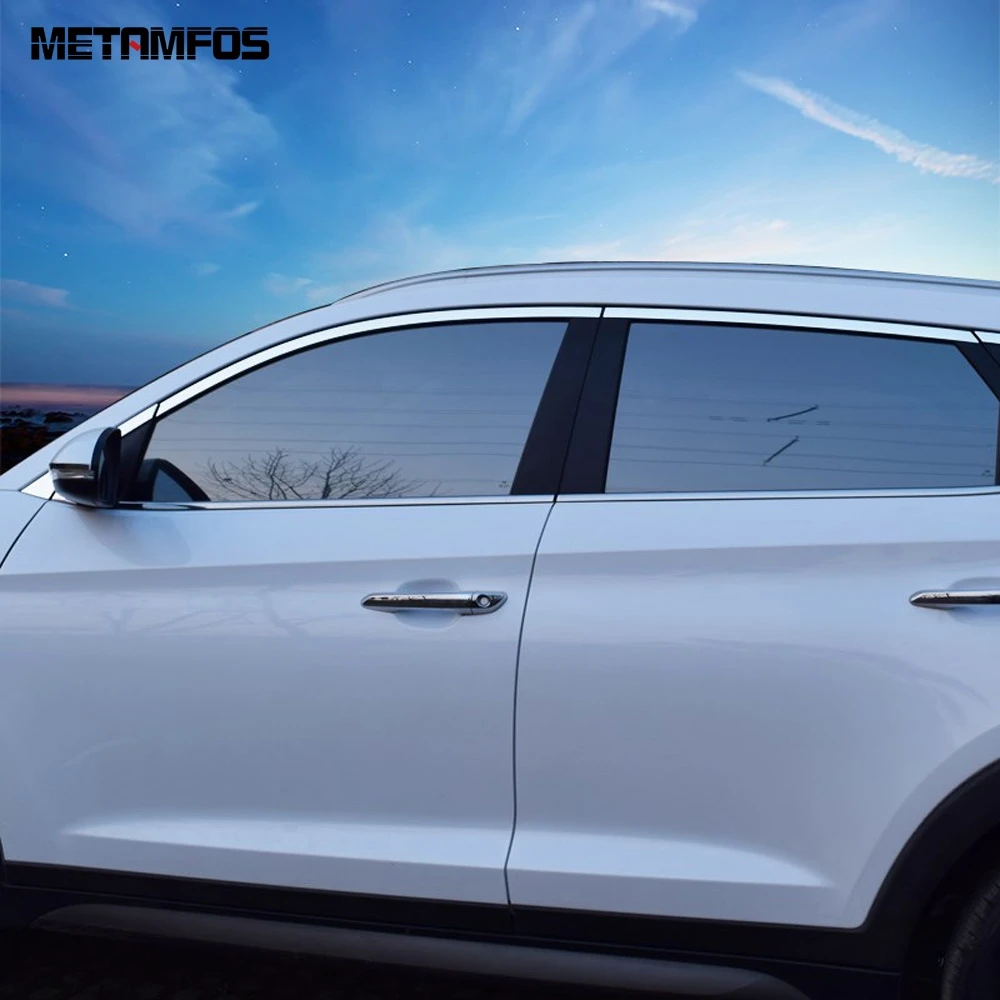 Защита дверных ручек из углеродного волокна для Hyundai Tucson TL 2015 2018 2019 2020 защита