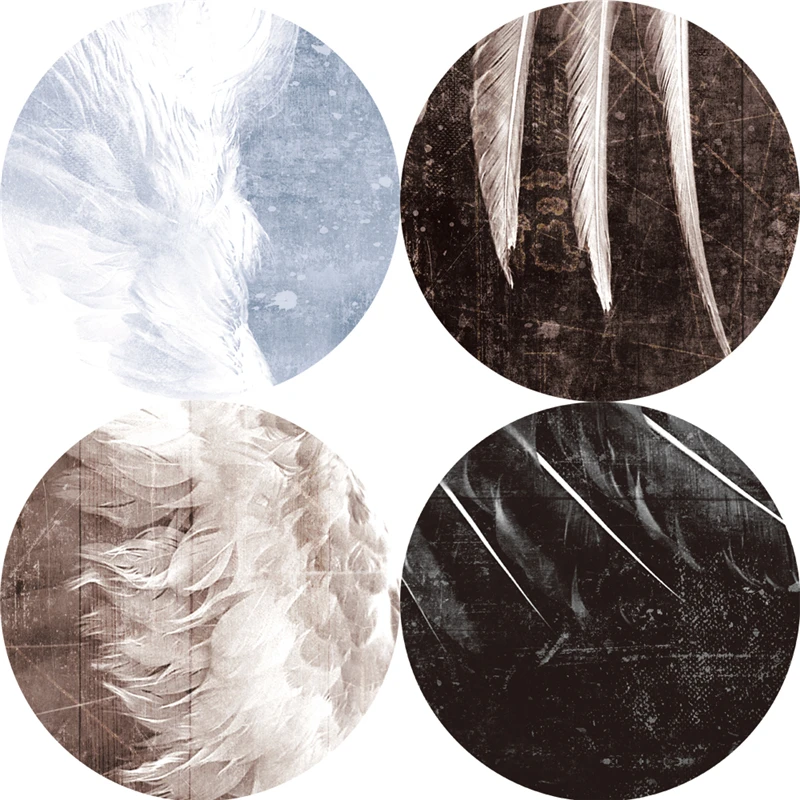 Винтажные настенные постеры с крыльями ангела и принты черно-белая настенная