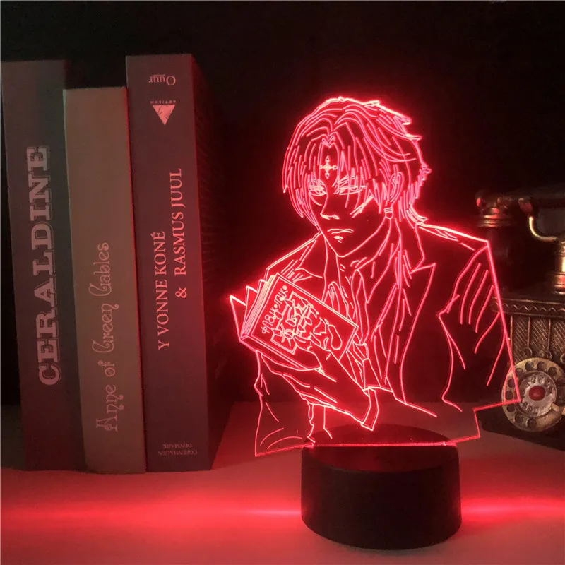 Kids LED Night Light Anime Hunter X Hunter Figure 3D Acrylic Light Touch Colorful Bedroom Nightlight Kulolo lushilufelu Gifts