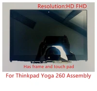 original for lenovo thinkpad yoga 260 20gt 00ny900 12 5 inch fhd hd lcd touch screen assembly frame ap1ey000710 01hy619