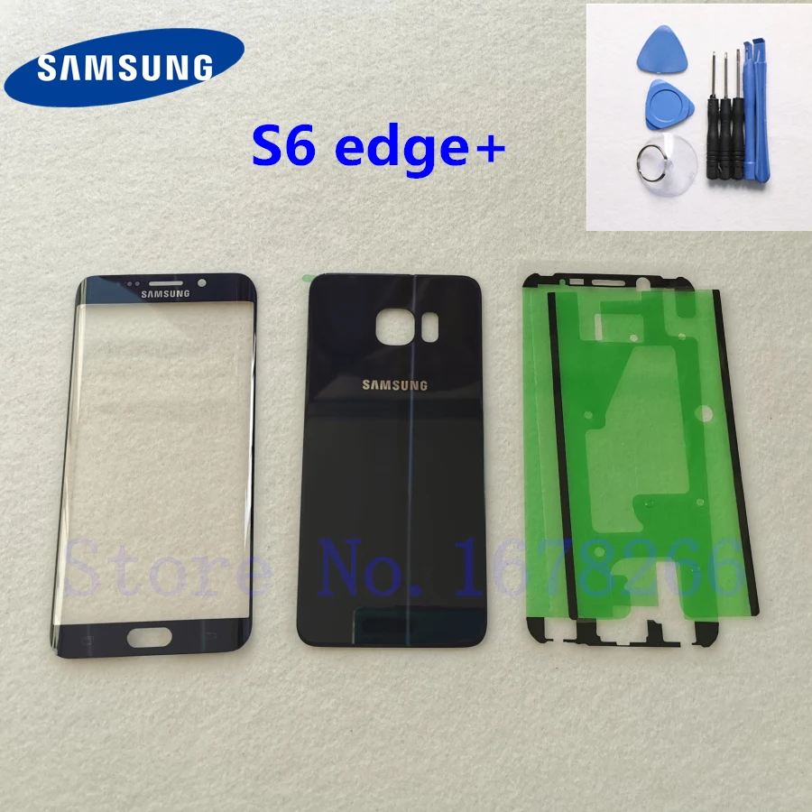 Чехол для SAMSUNG Galaxy S6 edge + задняя крышка аккумулятора G928 G928F Задняя стеклянная