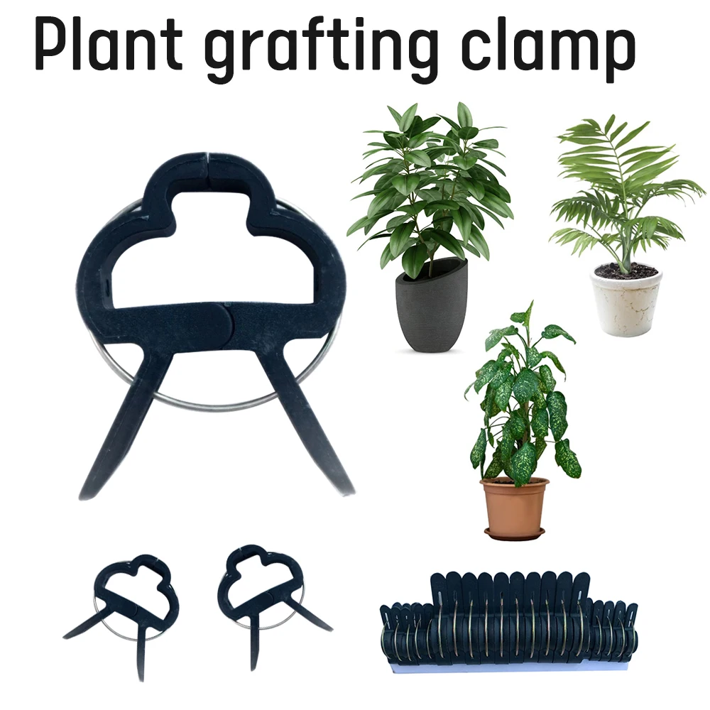 

20pcs Plant Garden Clips Plastic tomato Vegetable Support Clip Reusable clamps for Holding Plant Stems Greenhouse Hanging Vine