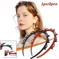 2021new style fashion magic sweet woman girls hair tool multilayer plastic hairpin lady convenient summer party makeup hair band