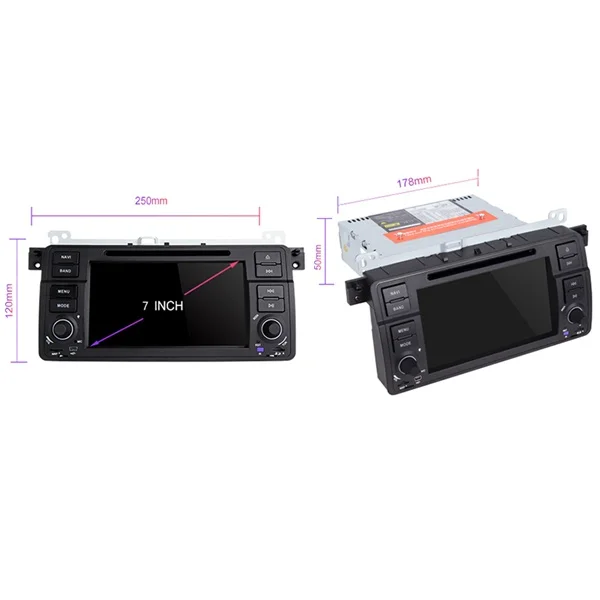 Авто Радио 1 Din Android 9 0 Автомобильный DVD плеер для BMW E46 M3 318/320/325/330/335 RoVER 75 1998-2006 gps