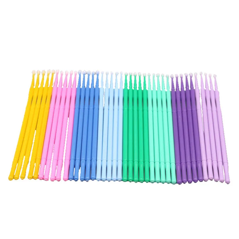 Щёточки для наращивания ресниц MicroBrush одноразовые щёточки щётки коррекции Micro Brush
