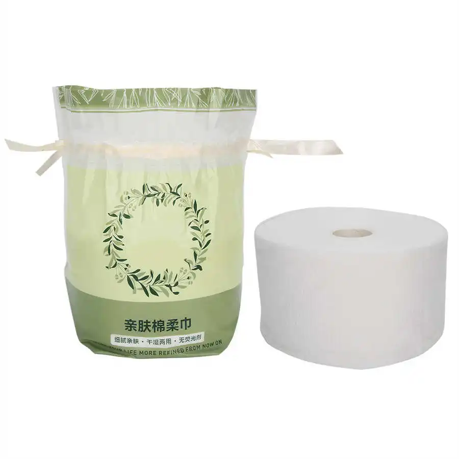 1 рулон одноразовых для лица из чистого хлопка Полотенца чистки бумажные