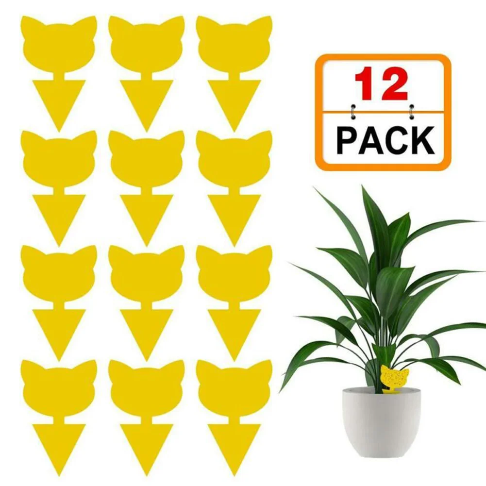 

Fly Sticky Fruit Fly Gnat Trap Trap Paper Yellow Traps Fruit Glue Catcher