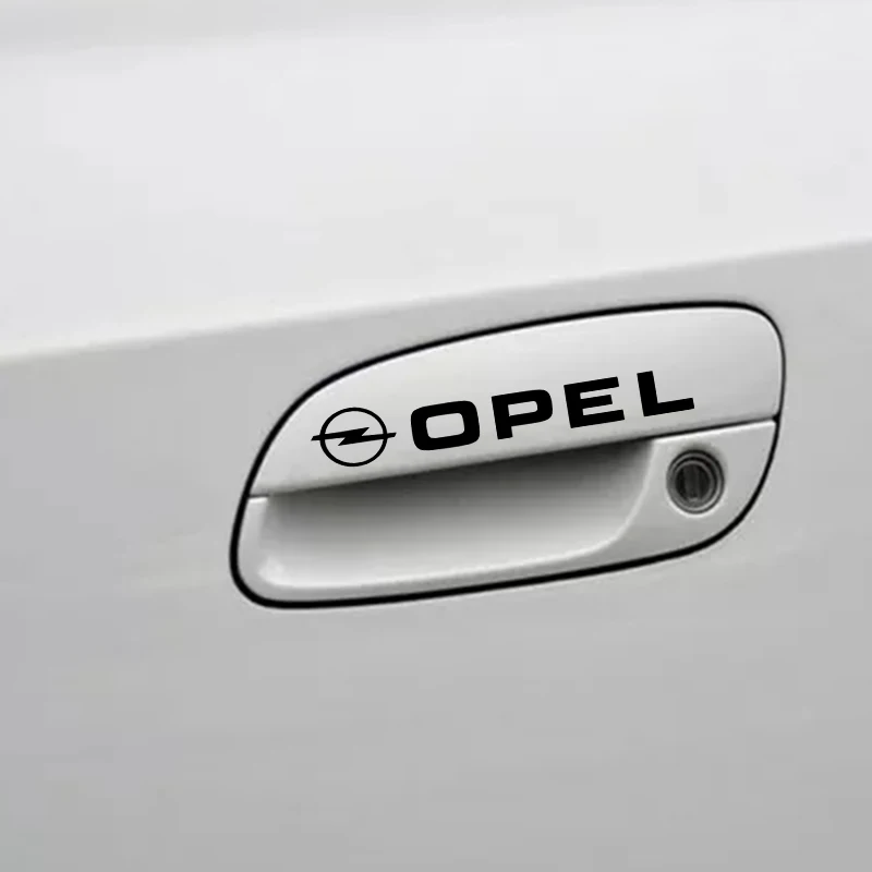 4 шт. автомобильные наклейки на дверные ручки и стекла для Opel Astra H G J Insignia Mokka Zafira