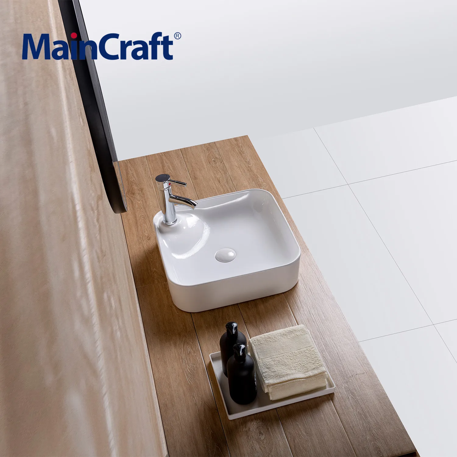 Раковина для ванной комнаты керамическая раковина Labavo прямоугольная водопад