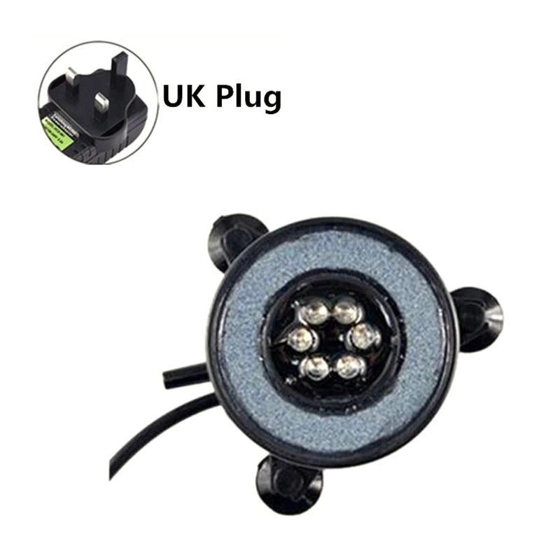 Аквариумный Мини Красочный погружной светильник 6 светодиодов воздушный занавес