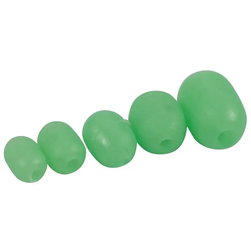 100pcs Oval Soft Luminous Fishing Beads Sea Lure Floating Float Tackles | Спорт и развлечения