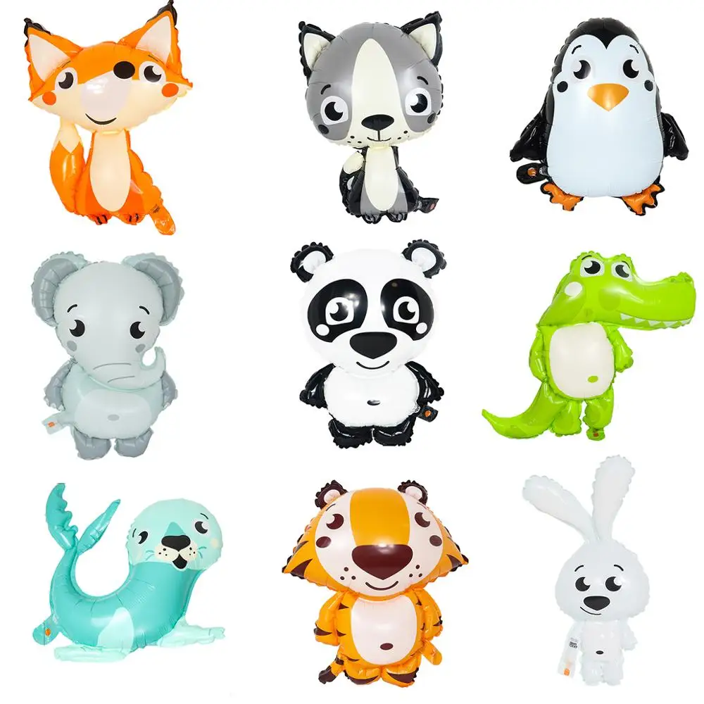 1 шт. декоративный Гелиевый шар в виде енота лисы панды кролика|Воздушные шары и