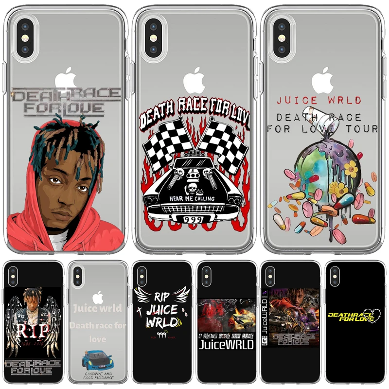 Мягкий силиконовый чехол Juice WRLD 999 Death Race for Love для iPhone 12 11 Pro Max X XR XS 8 7 6 Plus Mini Fundas