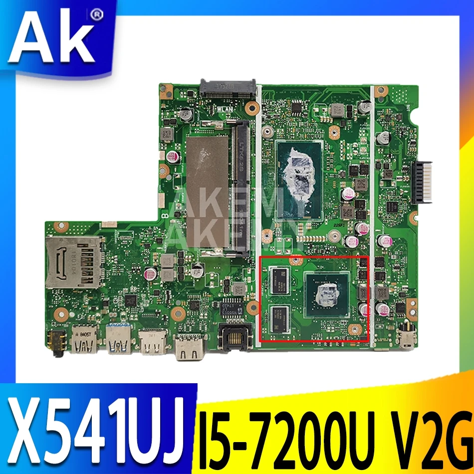 

Материнская плата Akemy X541UJ для ноутбука Asus X541UJ X541UVK X541UV с I5-7200U 0G-RAM (V2G)