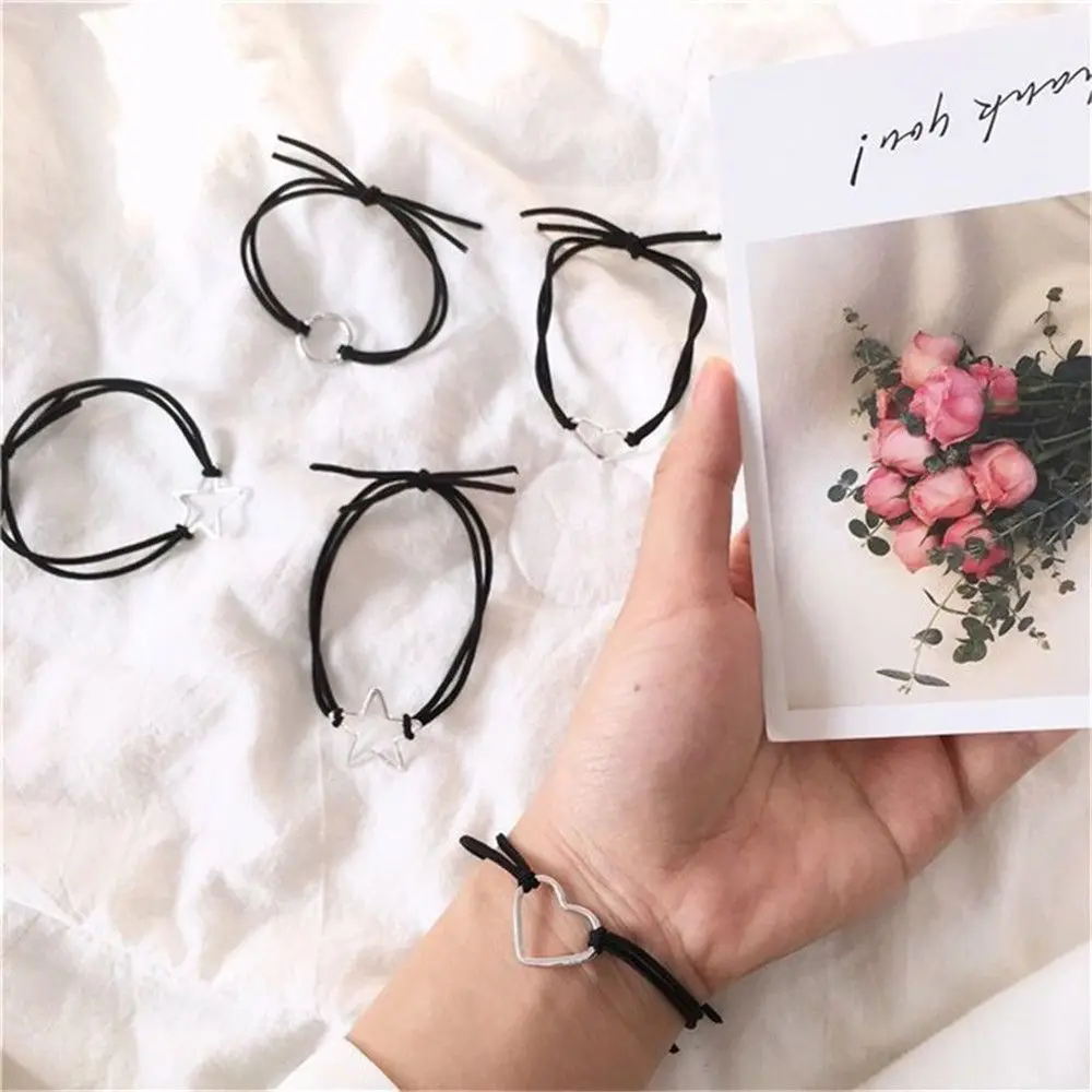 

Gift Rope Wristband Star Shape Adjustable Friend Bracelets Alloy Pendant Couple Bracelet