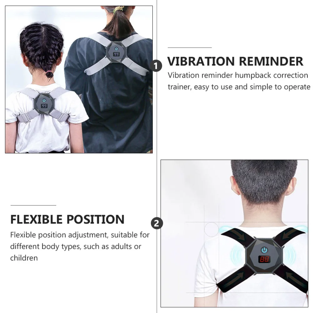 

1 set of Smart Back Posture Corrector Adjustable Kids Posture Correction Belt