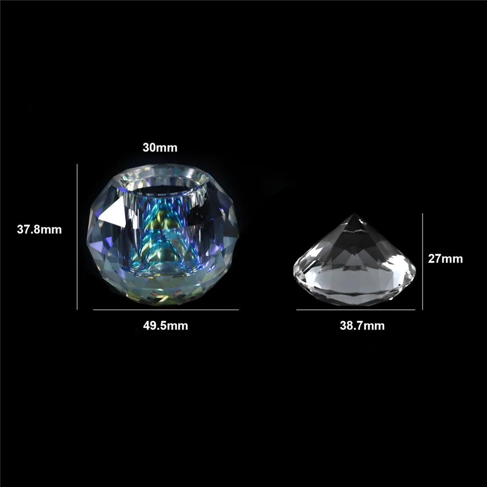 1 шт. акриловая чашка для ногтей погружная пудра жидкое Хрустальное стекло