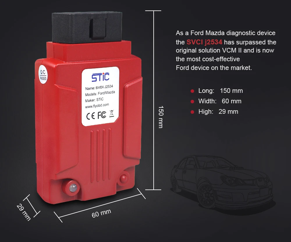 Профессиональный FVDI J2534 инструмент диагностики forMazda для f-ога IDS для VCM лучше, чем ELS27 ELM327 VCM2 Поддержка интернет-модуль