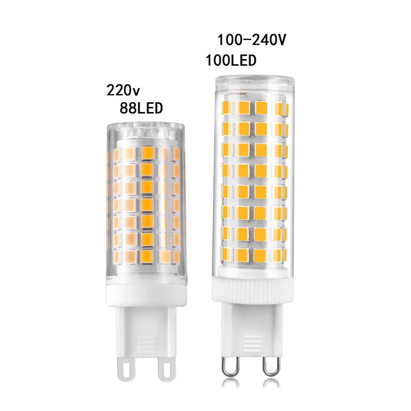

50pcs LED G9 Bulb 8W 10W 88 LEDS 100 LEDS 220V LED Corn Lamp Pendant Crystal Chandelier Ceilling Light Replace 80W Halogen Bulb