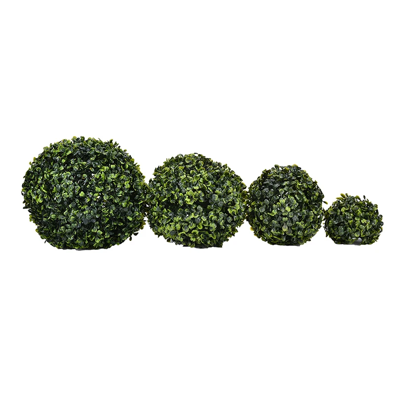 Artificial Plant Ball Tree Boxwood Wedding Event Home Outdoor Decoration Chirstmas New Year Ornaments 4 Sizes | Дом и сад