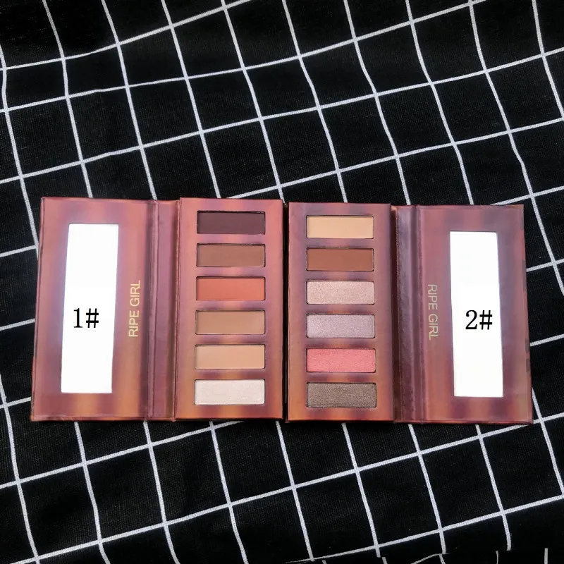 Палитра теней для век 6 цветов палитра макияжа himmer матовые повседневные базовые