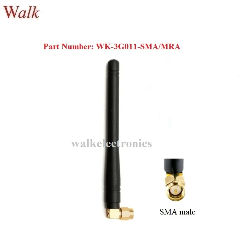 

3.0dBi SMA male right angle gsm 3g rubber antenna, omni directional multi band sma antenna