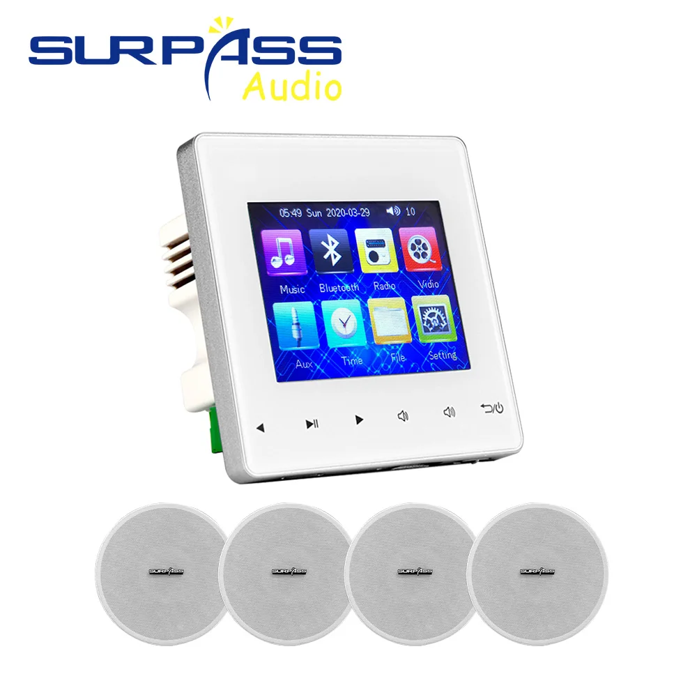 Настенный усилитель с Bluetooth для умного дома цифровой стерео фоновой музыки