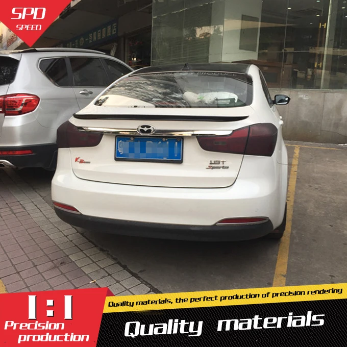 Спойлер для Kia Forte K3 высококачественный спойлер из АБС-материала заднего крыла