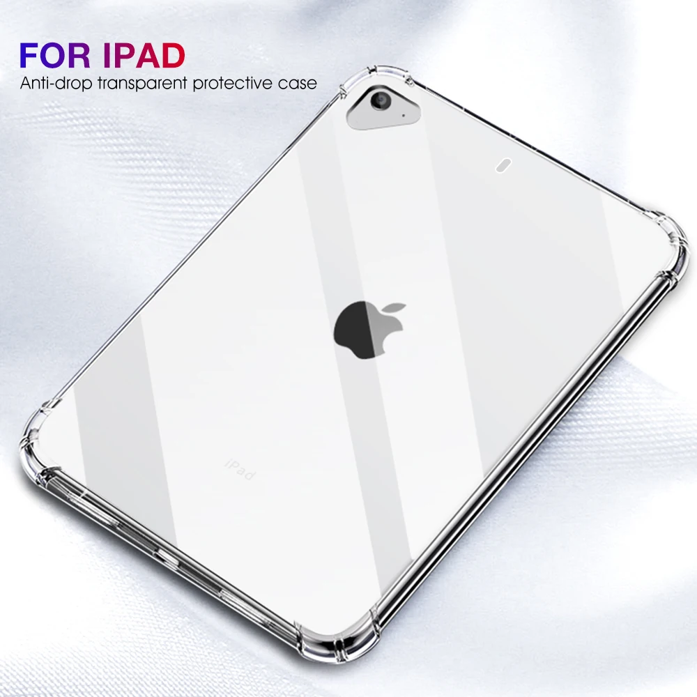 Прозрачный чехол из ТПУ для iPad Mini 1 2 3 4 5 Air Pro 9 7 2017 2018 11 дюймов накладка Air1 Air2|Чехлы