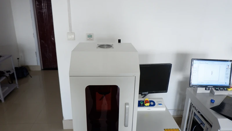30W Fiber Laser Marking Machine closed cover fiber laser marking machine for jewerly rings silver gold mark | Инструменты