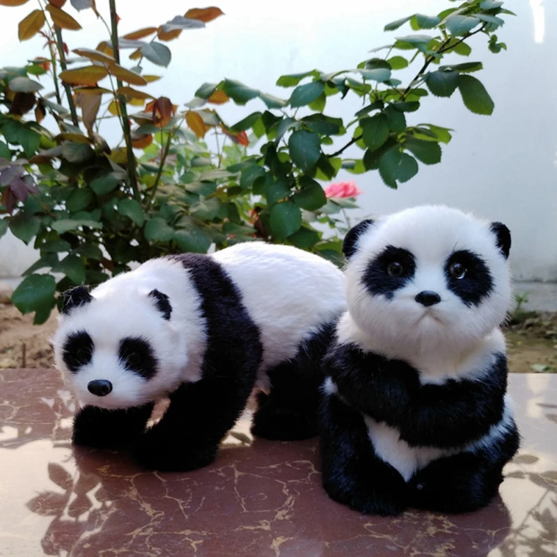 

Cute Panda Ornament Simulated Pandas Plush Doll Decoration Funny Toys for Kids Babies Birthday Gifts for Children