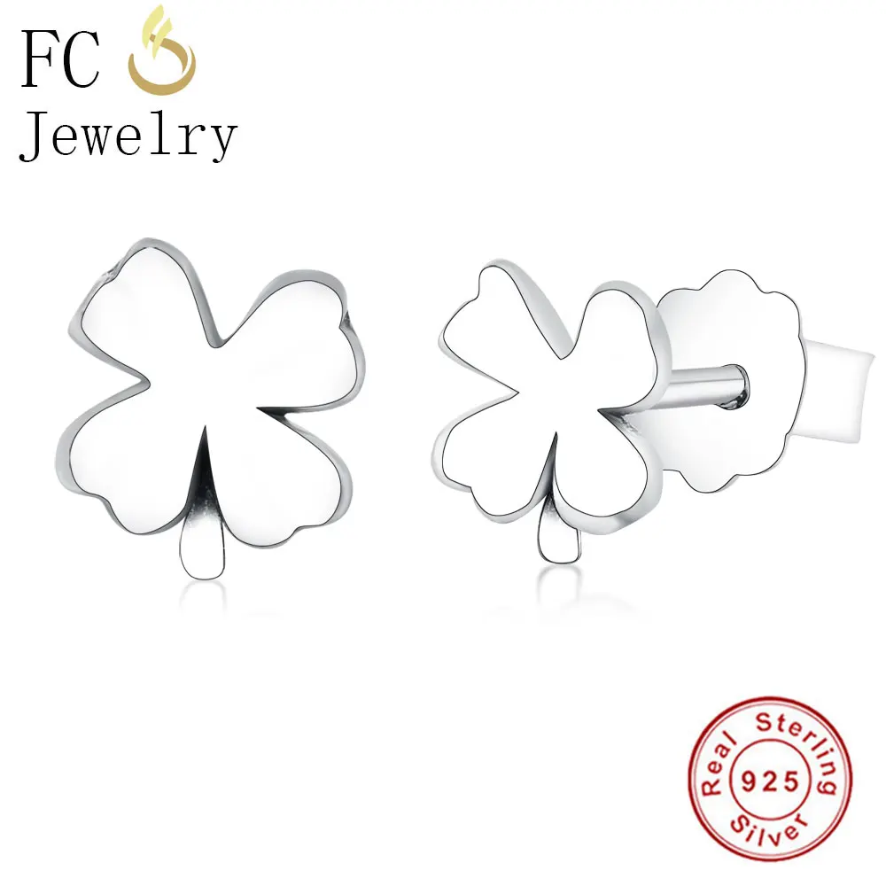 Женские серьги-гвоздики из серебра 925 пробы с цветком | Украшения и аксессуары