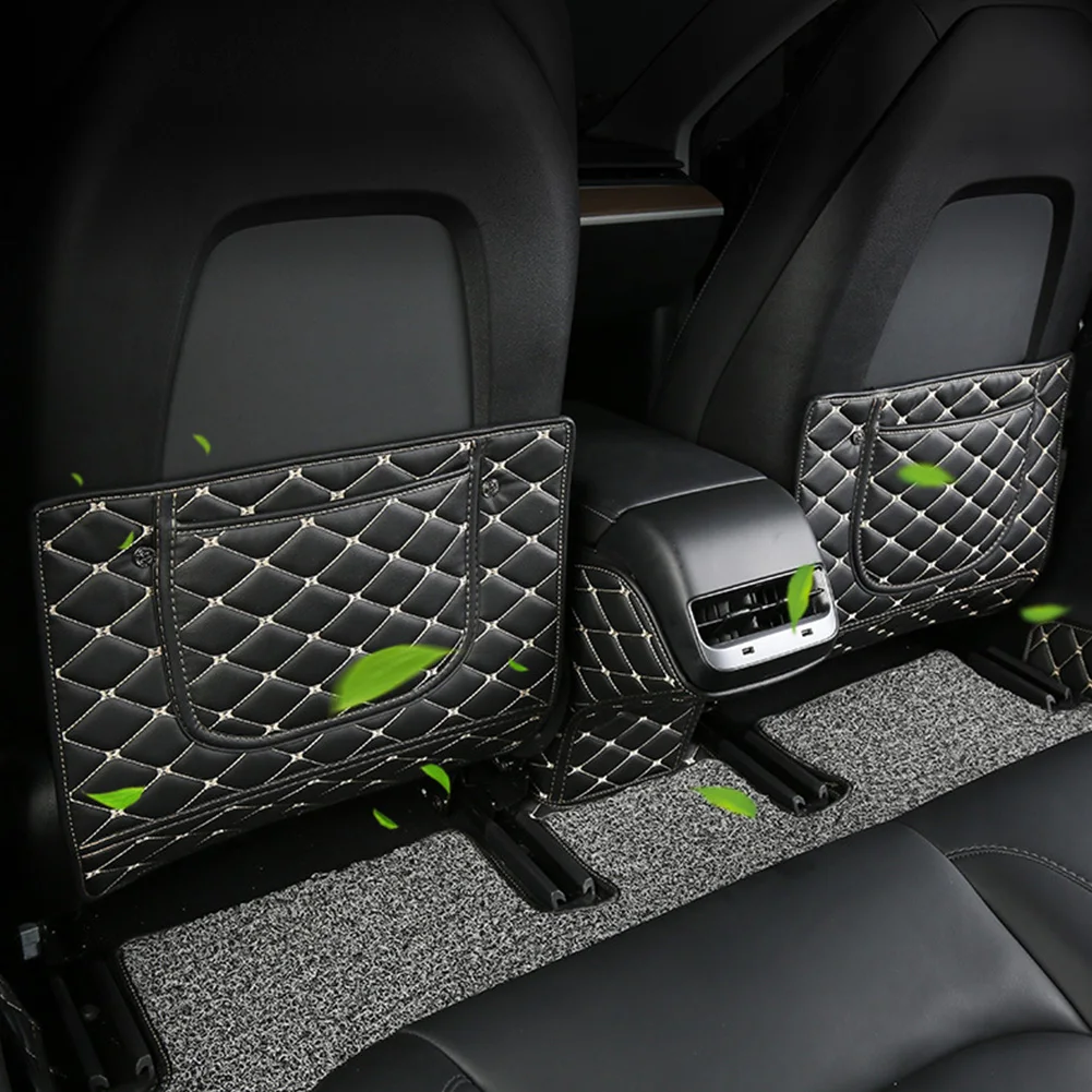 3 шт. внутренний коврик с сумкой для хранения на заднем сиденье Противоскользящий
