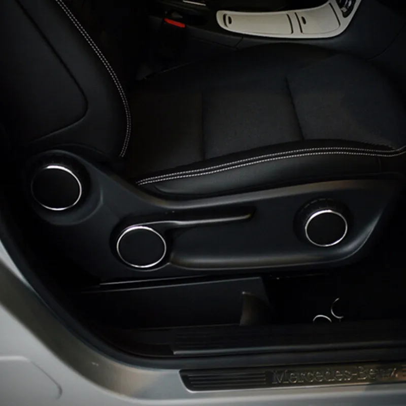Ручка регулировки сиденья кольцо украшение Обложка отделка 3 шт. для Mercedes Benz W176 W246