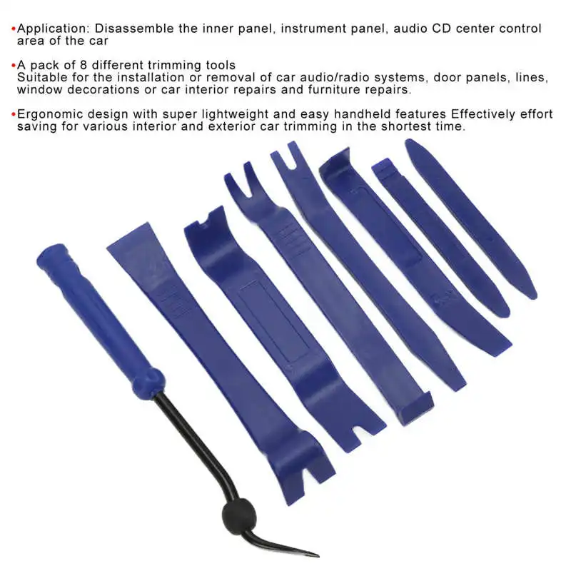 Инструмент для удаления панели Dash Remover Audio / набор для украшения оконных рам, панелей дверей, ремонт интерьера автомобиля, центр CD.
