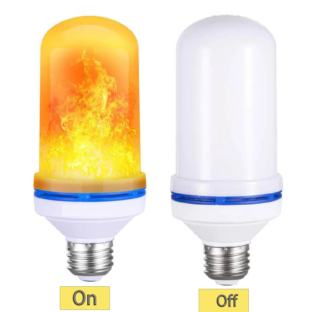 2020 Новый светодиодный динамический с эффектом пламени светильник лампочка E27 B22