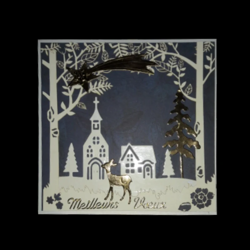 Набор вырубных штампов &quotдом новый набор сделай сам для трафарет скрапбукинга