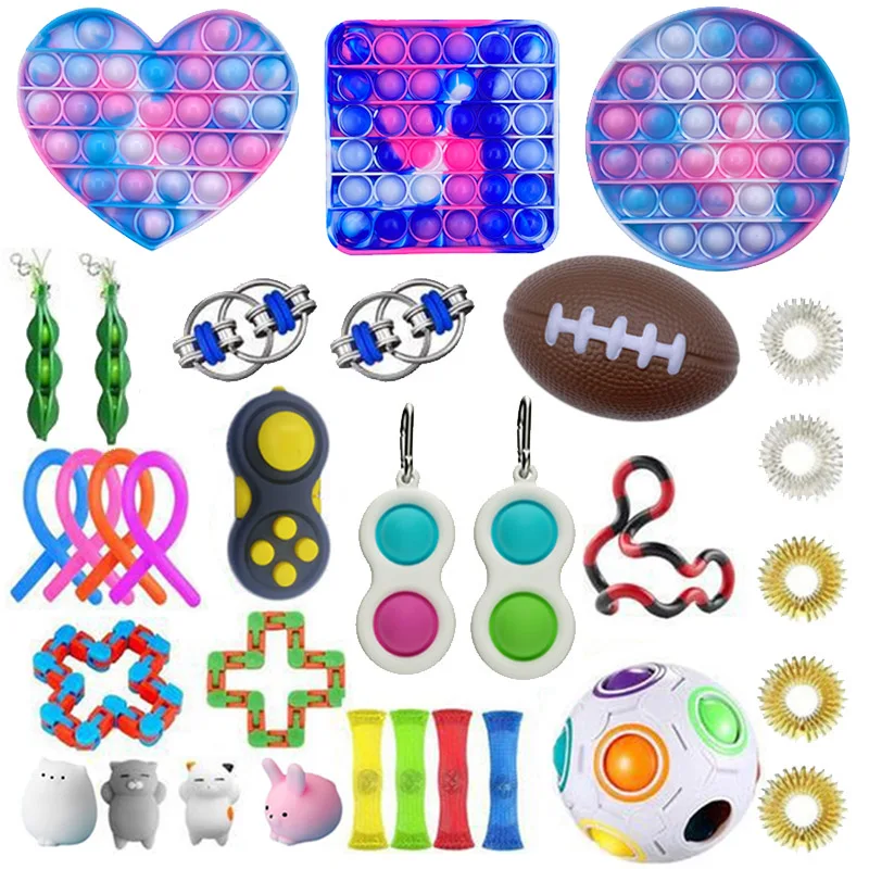 

Christmas Anti Stress Set Stretchy Strings Push Gift Relief Fidget Toys Pack Adults Children Squishy Sensory Antistress