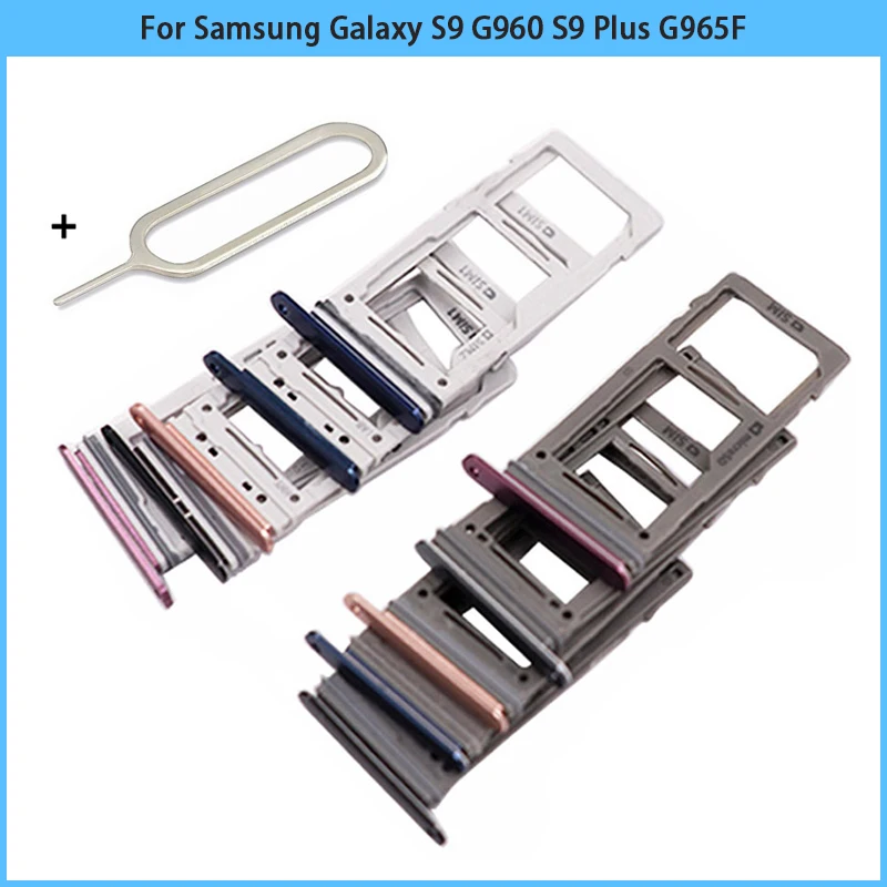 Оптом для Samsung Galaxy S9 + plus G9600 G9650 Sim лоток держатель двойной одной SIM карты Слот