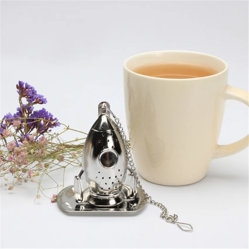 

Creative Rocket Shaped Tea Strainers Stainless Steel Tea Leak Infuser Home Teaware Teas Maker, Kitchen Cooking Soup Tools
