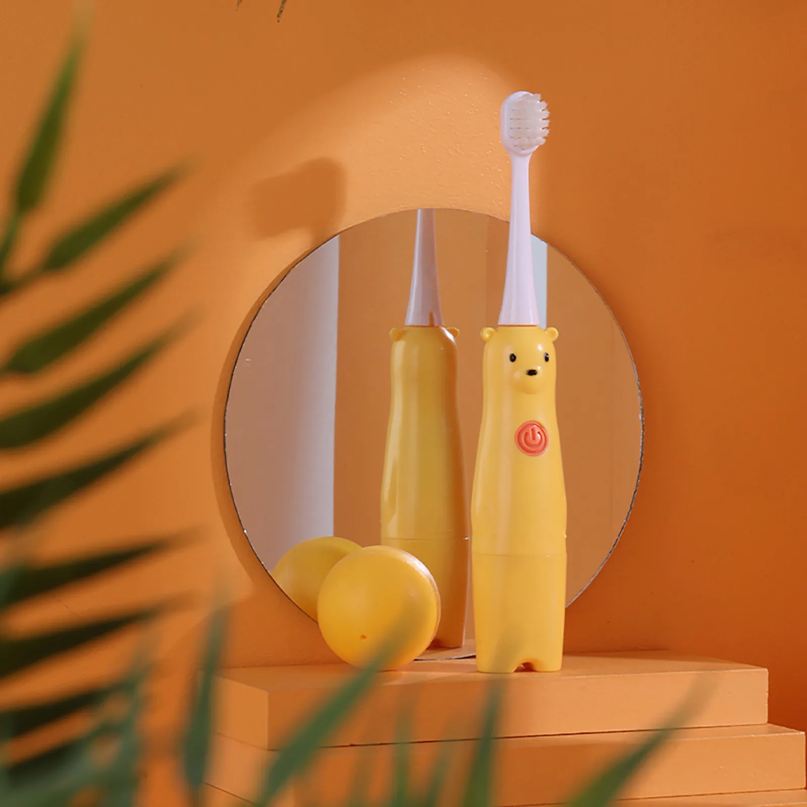 Электрическая зубная щетка для детей с мягкой щетиной, без возможности зарядки, автоматическая, из материала ABS PC, работает от батареек 3А, водонепроницаемая IPX7, комплектация инструментами.