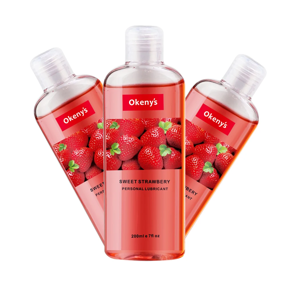 200ml Strawberry Flavor Edible Lubricant for Anal Vaginal Oral Sex Silicone Lubricating Oil Body Massage Gel Sexual Toy Adult | Красота и